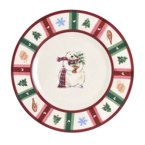 PFALTZGRAFF Snow Bear Salad Plates NEW SET OF TWO - Picture 1 of 3